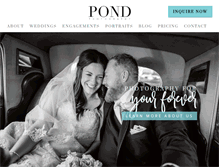 Tablet Screenshot of pond-photography.com